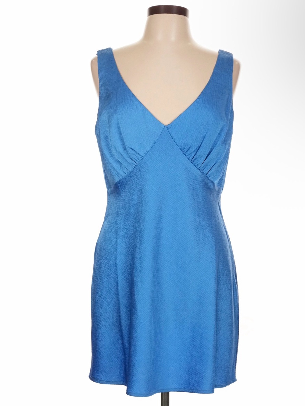 NWT Nasty Gal ruched bust mini dress blue size 10